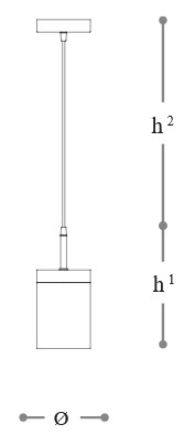 Quarzo Incanto Italamp - Dimensions